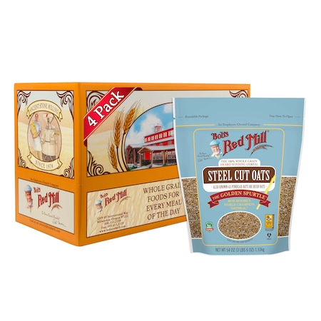 Bobs Red Mill Natural Foods Bob's Red Mill Steel Cut Oats 54 oz. Bag, PK4 1385S544
